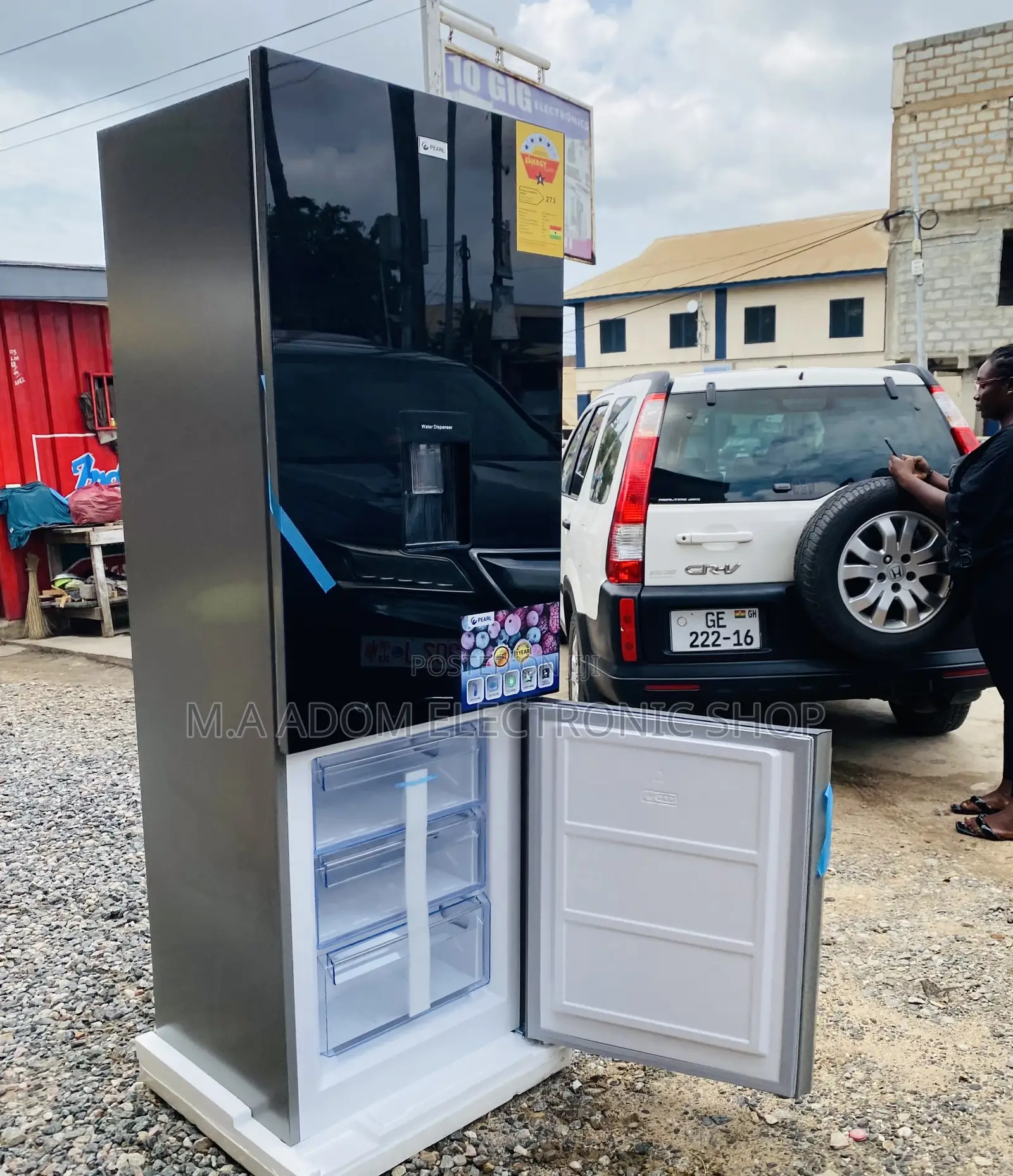 Shop Classic Pearl PF-400BG Double Door Refrigerator 
