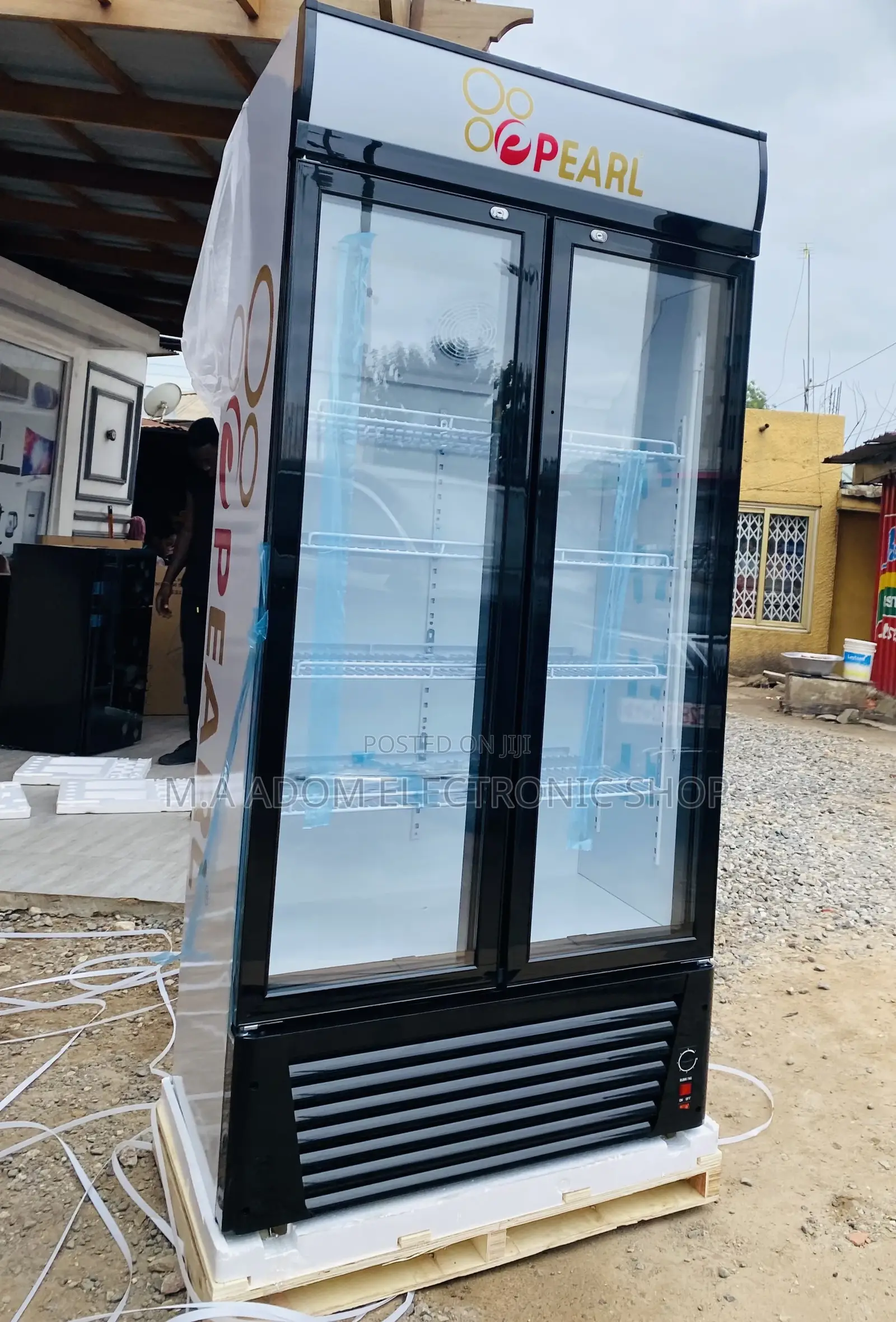 Fast Cooling Pearl PVC-662-2B Double Door Electric Fridge.,