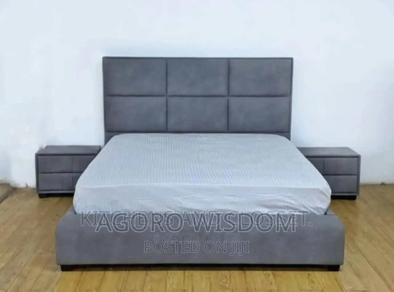 It's Double Bed Frame With Bed Side Cabinets