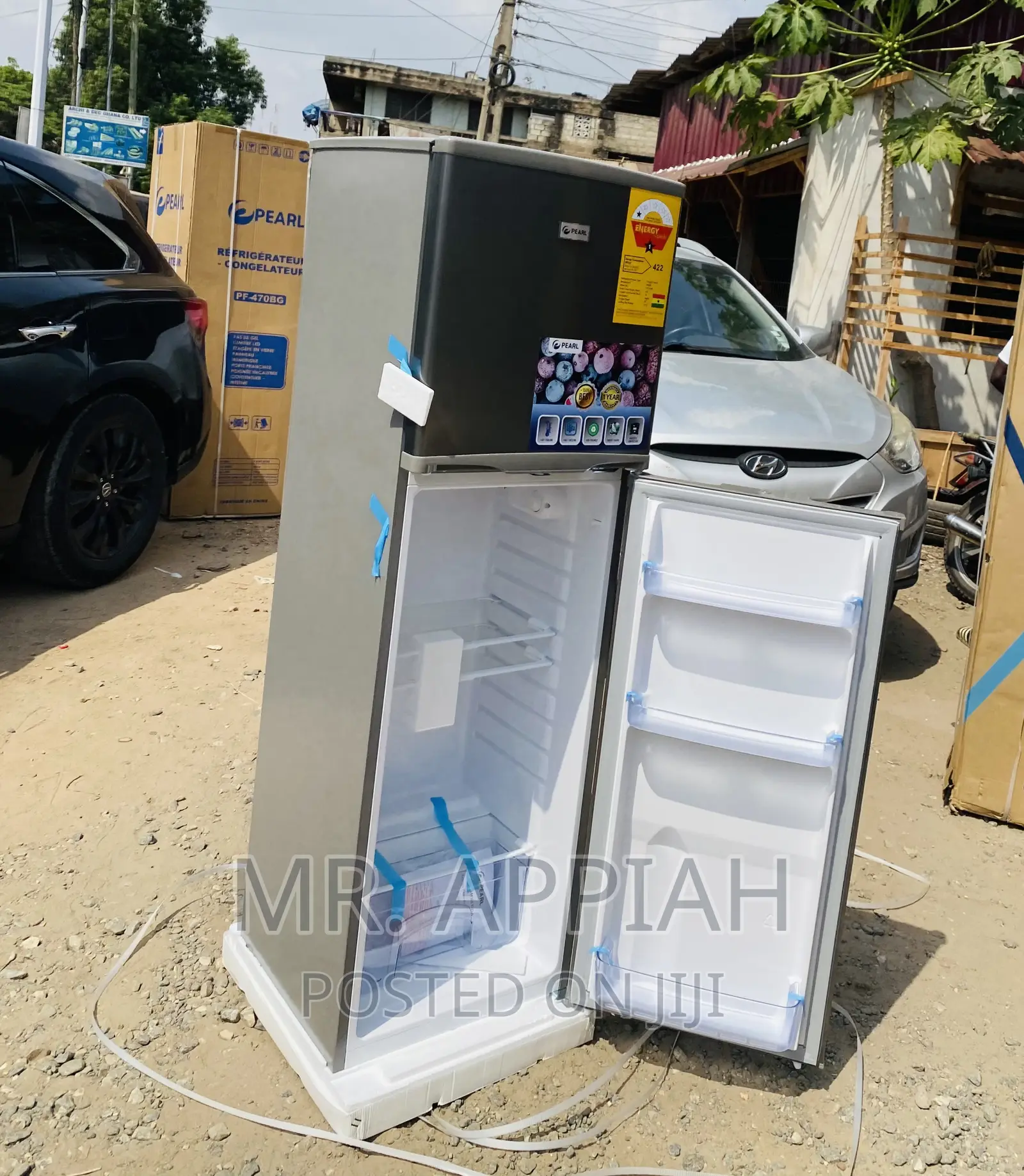 Durable Pearl PF-270 Ix Electric Fridge Wirh Glass Lid.