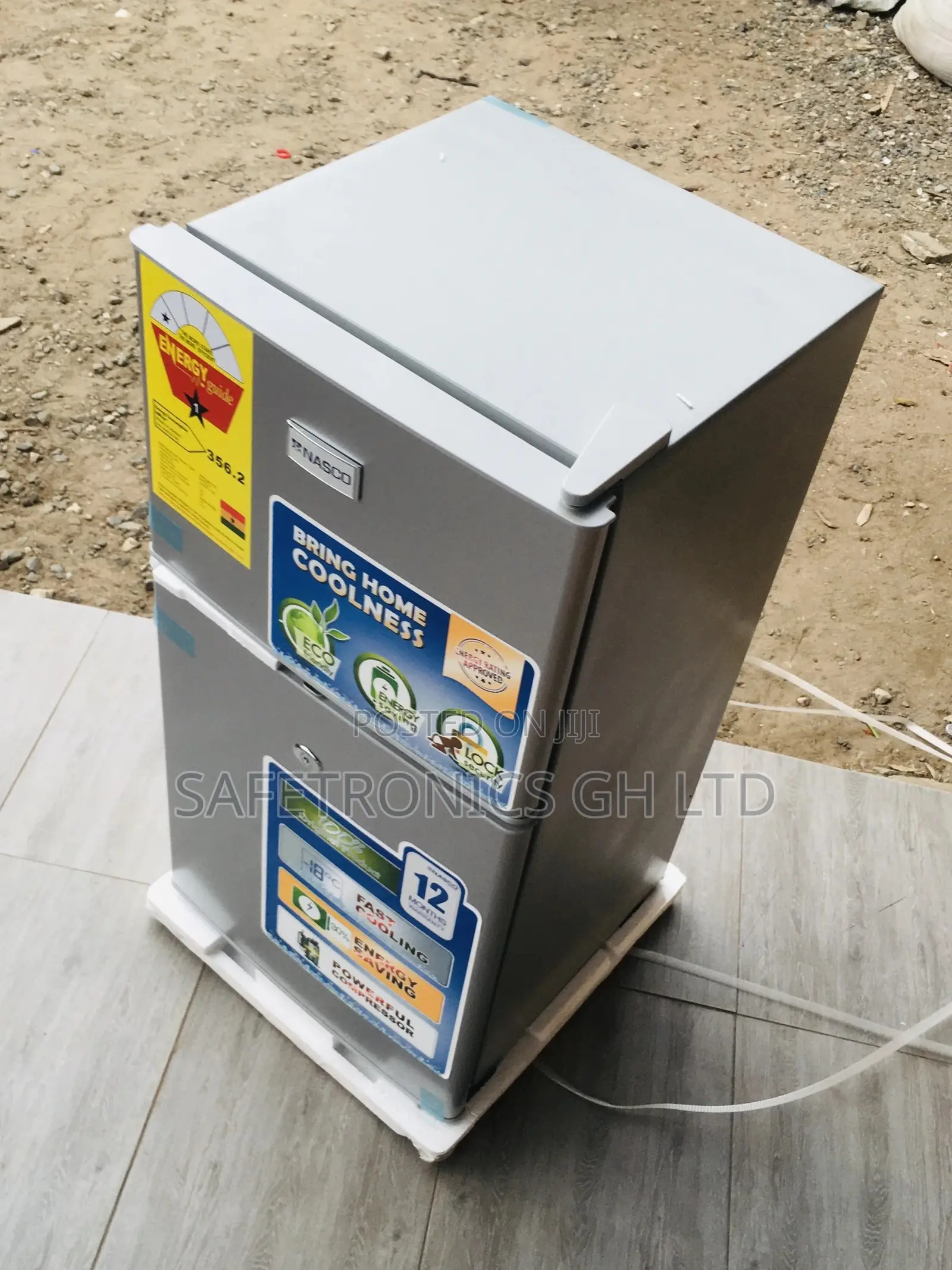 Sealed Topfreezer Doubledoor Nasco Gray Nasf2-120 Fridge