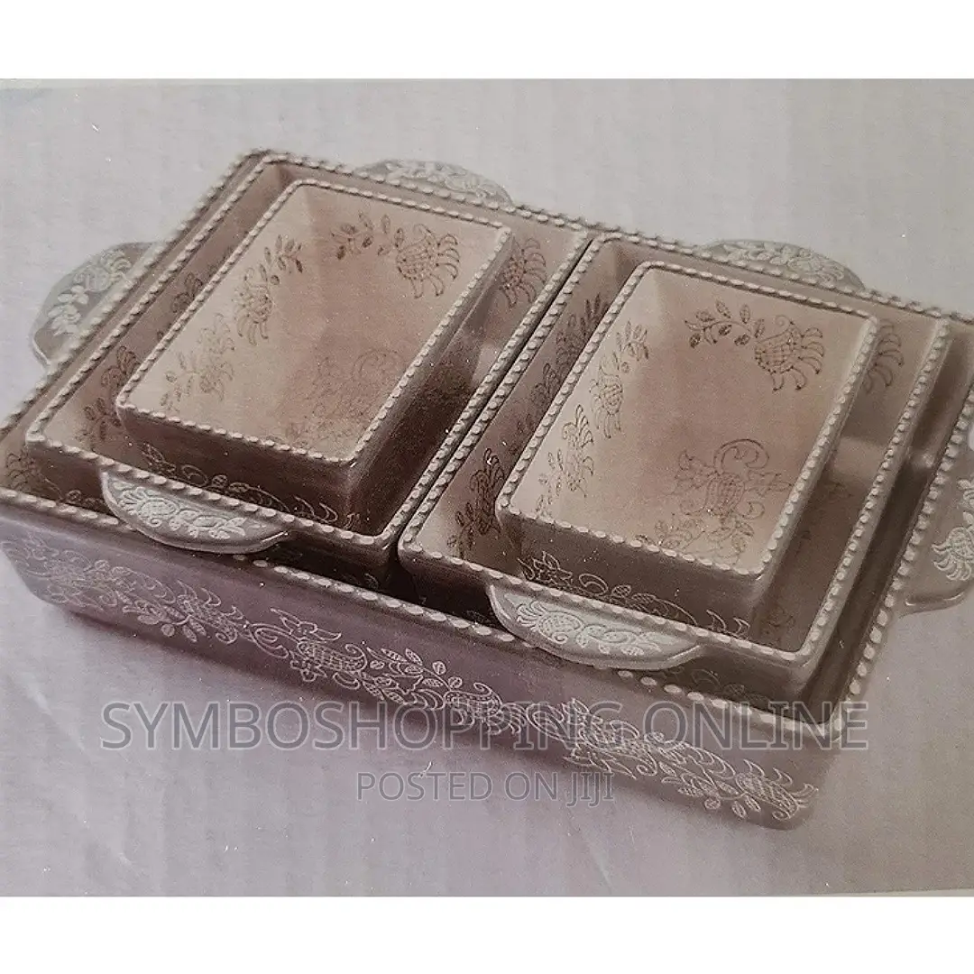 5 Piece Oven-to-Table Serve Set B in Gray (Grey)