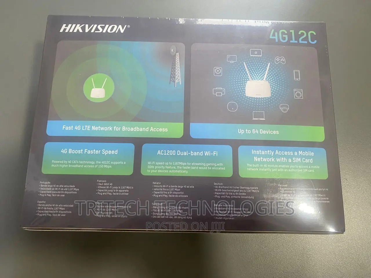 Hikvision 4g Sim Router Ds-3wr4g12c Ac1200 W/L Router