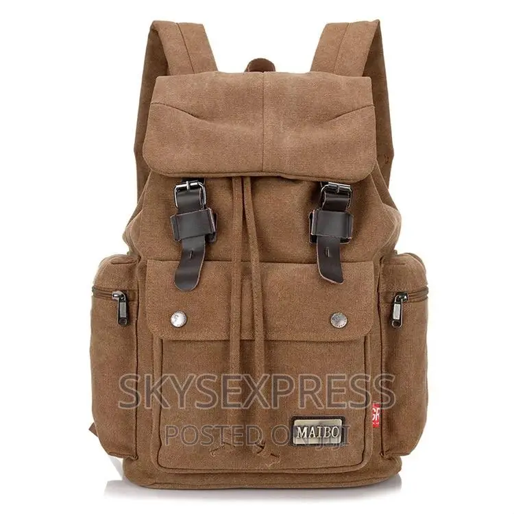 Travel Vintage Khaki Backpack