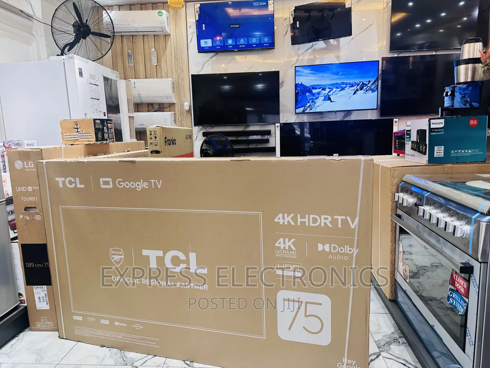 True Cinema Experience UHD Smart TCL 75”P635 Tv 