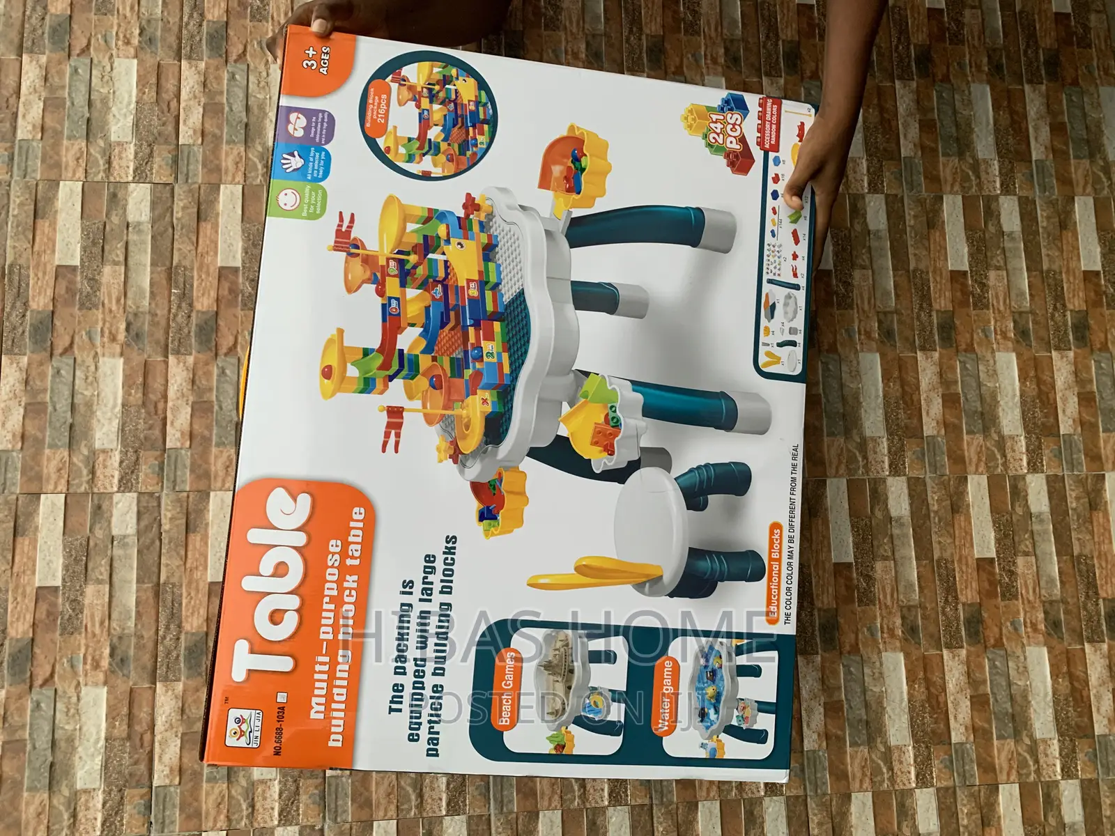 Multipurpose Building Block Table 133pcs Block Table