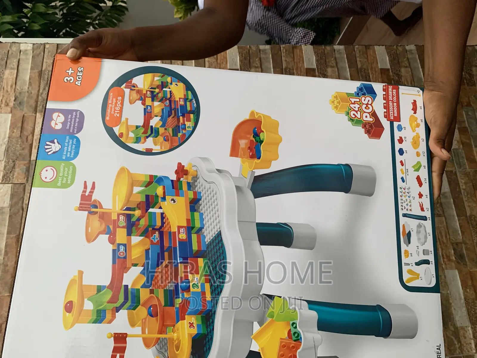 Multipurpose Building Block Table 133pcs Block Table