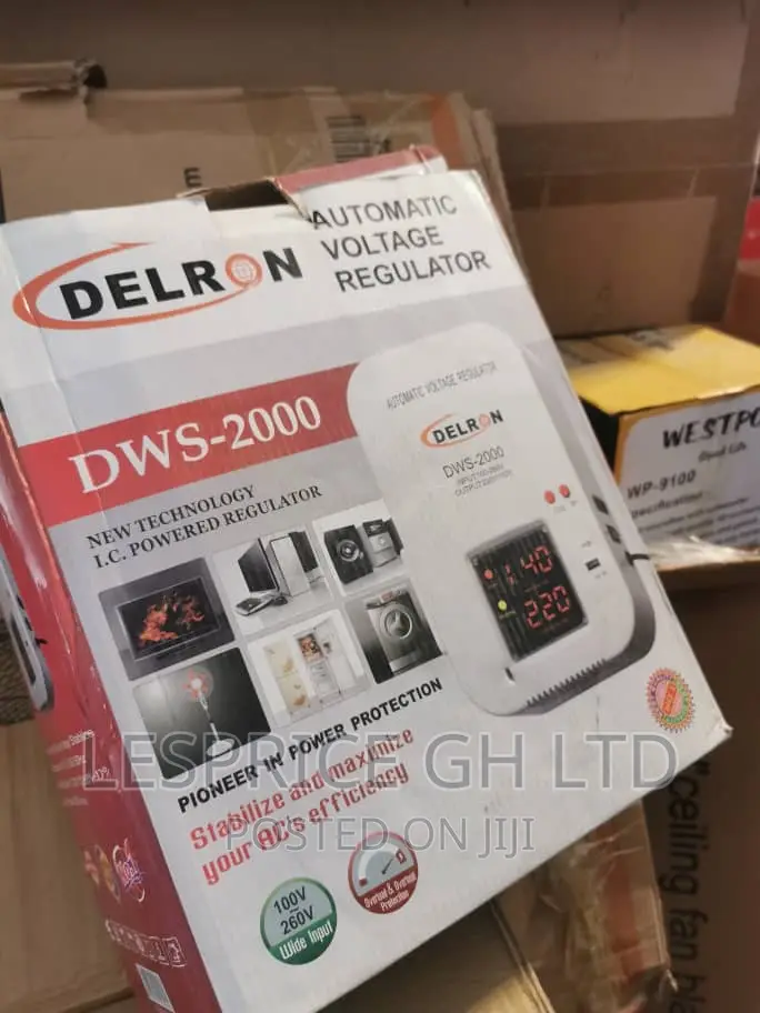 Digital Display Delron 2000VA Stabilizer