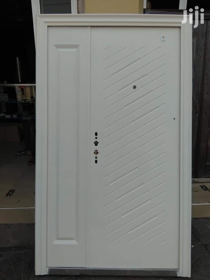 All White Fireproof Turkey Security Door+Frame+Locks