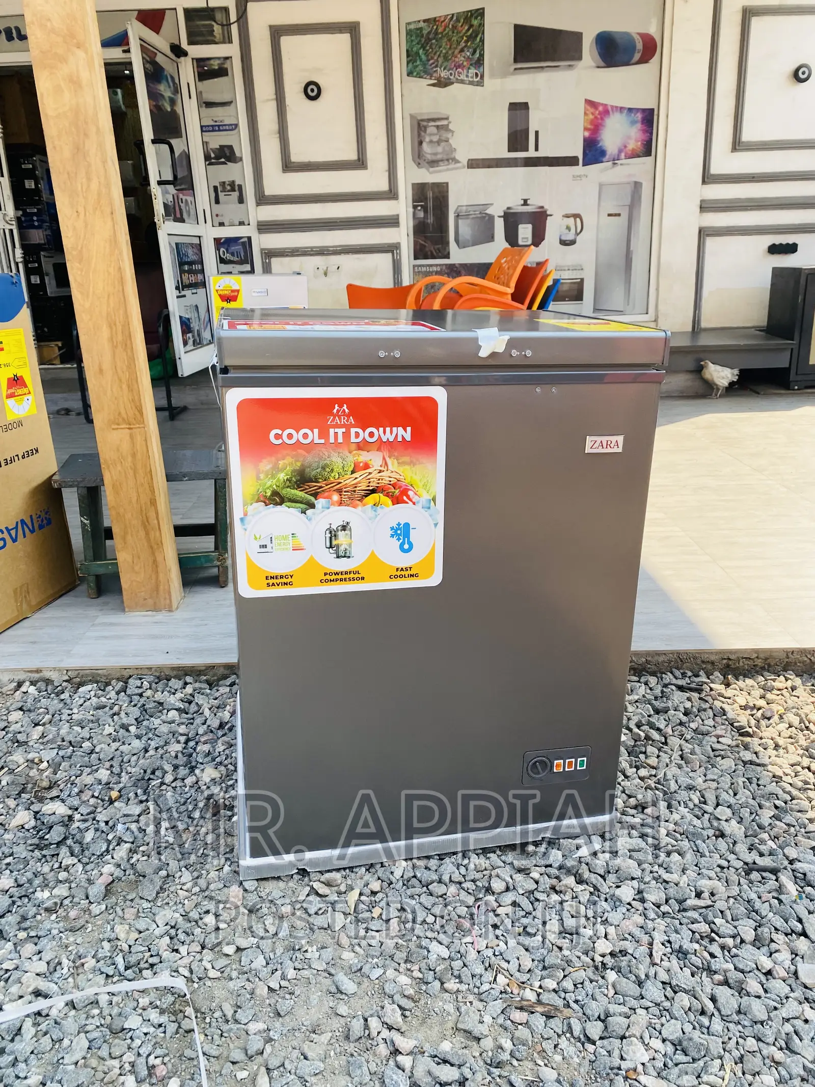 Fast Chilling Zara 200cf(144L)Single Door Electric Freezer.
