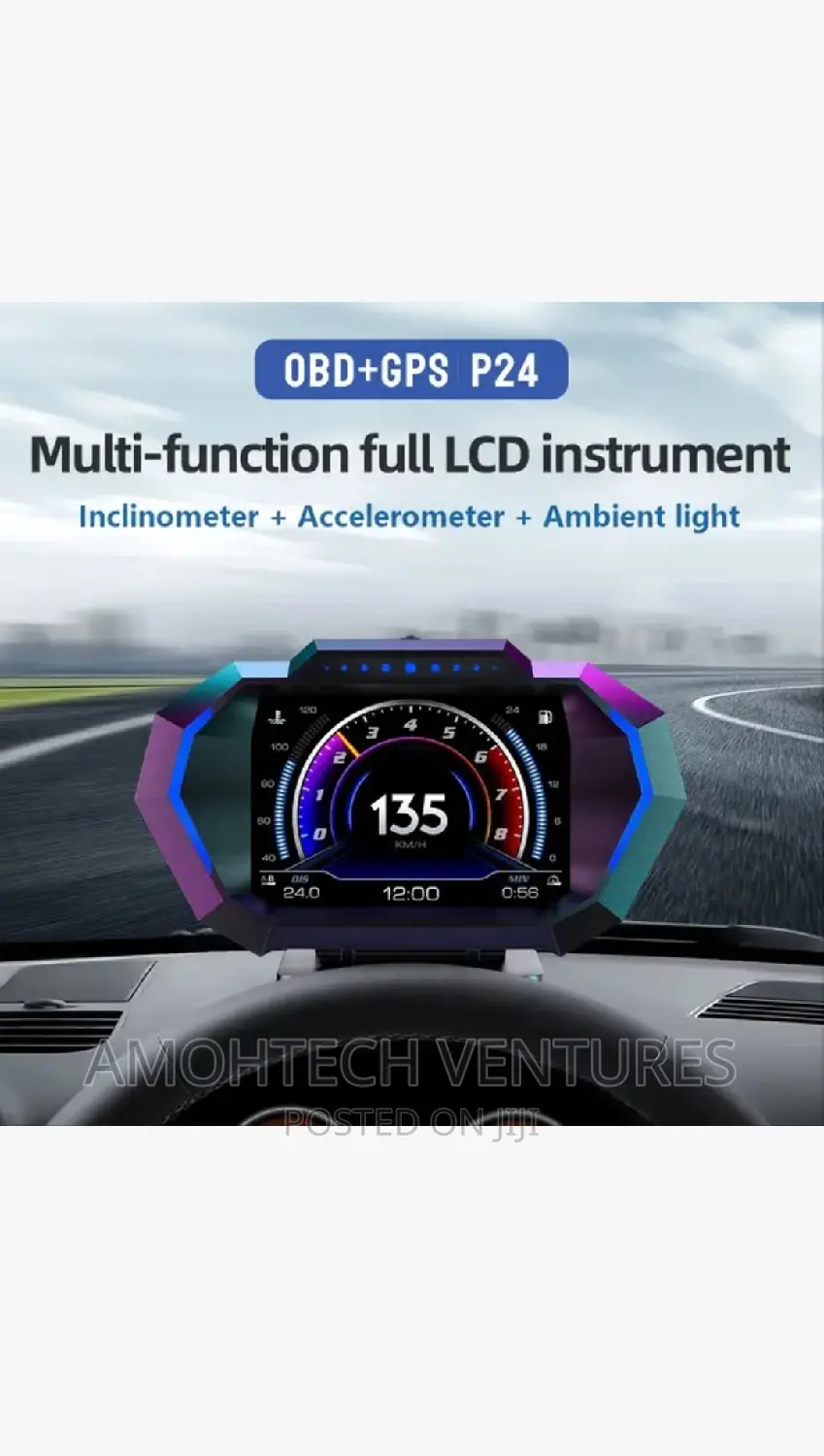Dashboard For All Cars (Small) Obd Plug And Play