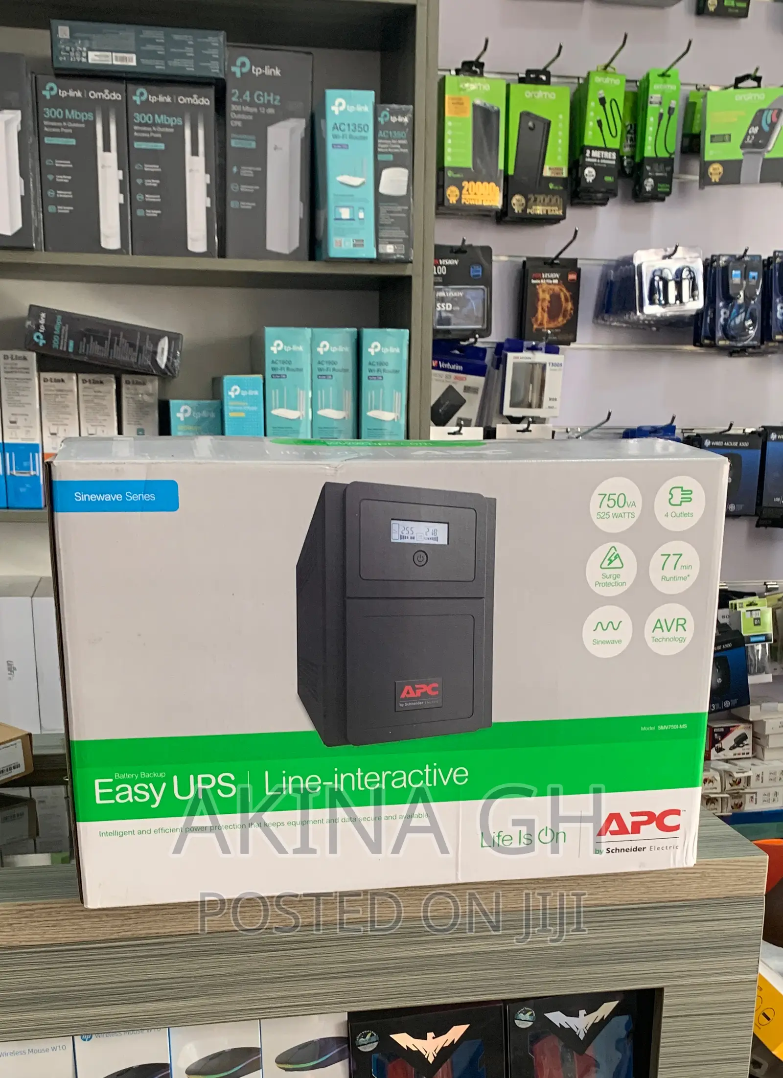 APC Smart Line-Interactive Easy Ups 750va Smv750i-Ms