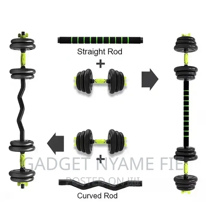 40kg Full Gym Set (Weights,Bar Bell,Kettle Bell,Push Up Bar)