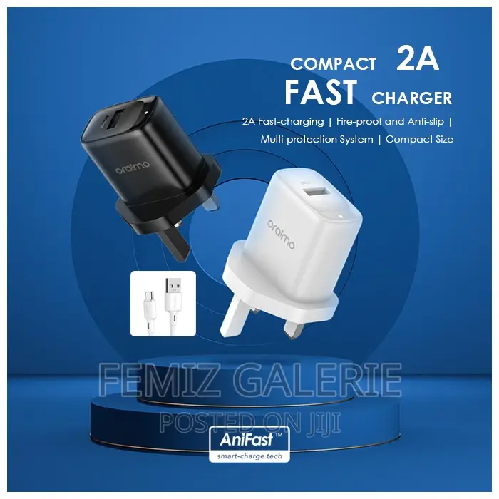 Oraimo Firefly 3 - USB-A to Mini-Usb Android Charger