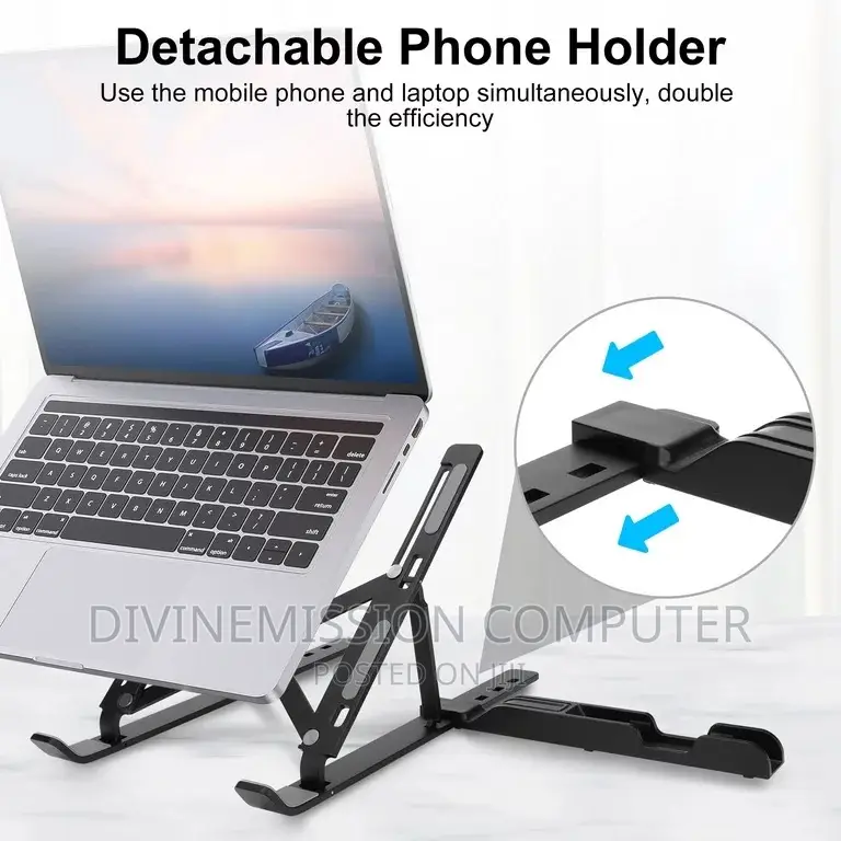 Laptop and Phone Stand Available Together
