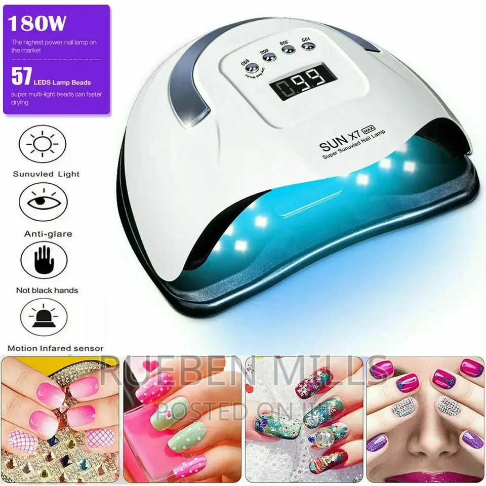 57leds 2 in 1 White Sun X7 MAX UV LED Salon Nail Dryer