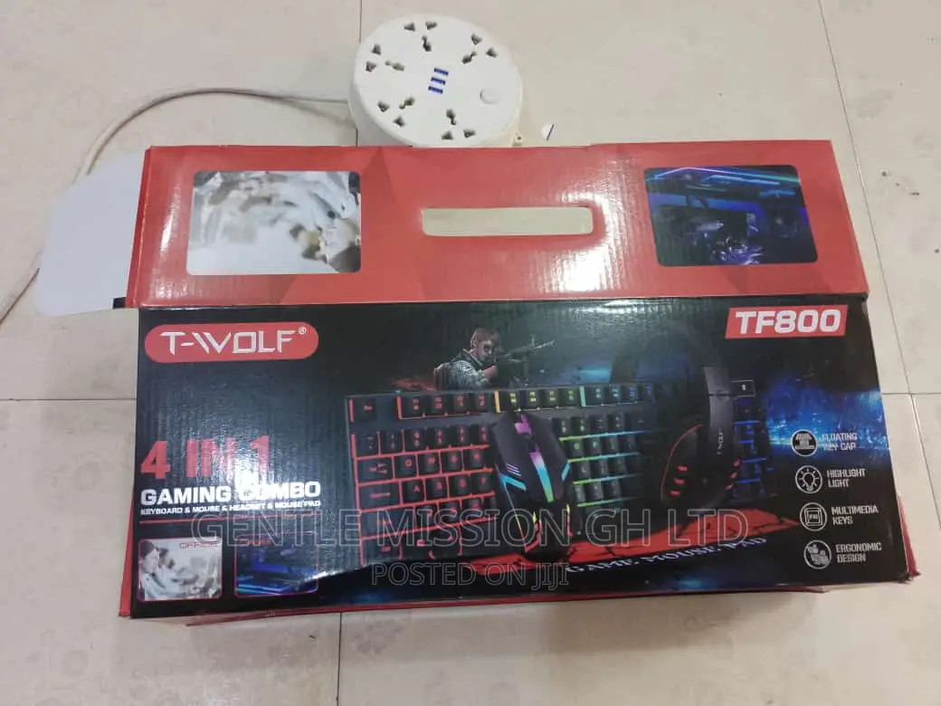 4in1 Gaming Keyboard Mouse, Headset Mouse Pad