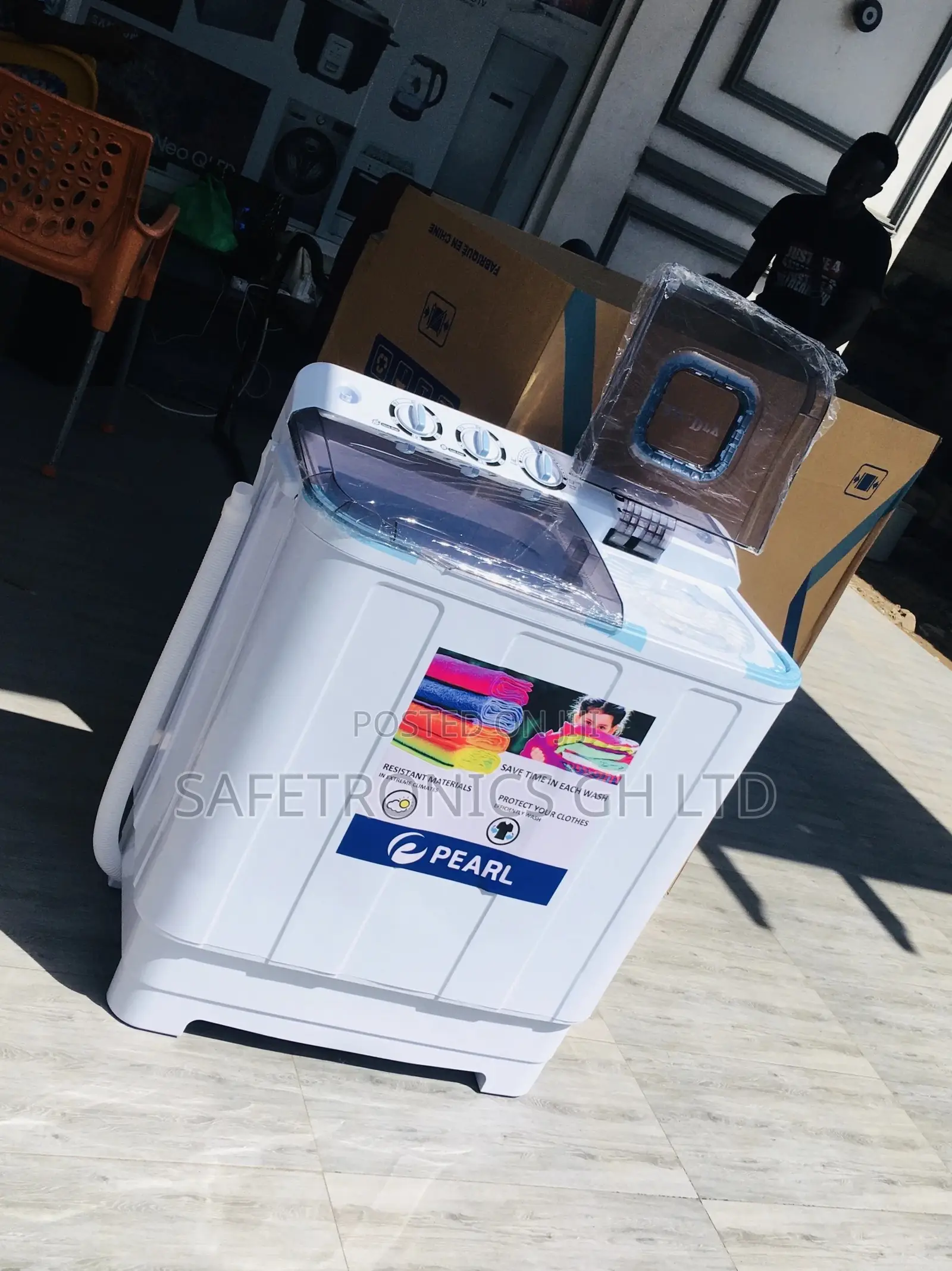 7kg Pearl Washingmachine Electric Semiautomatic Topload