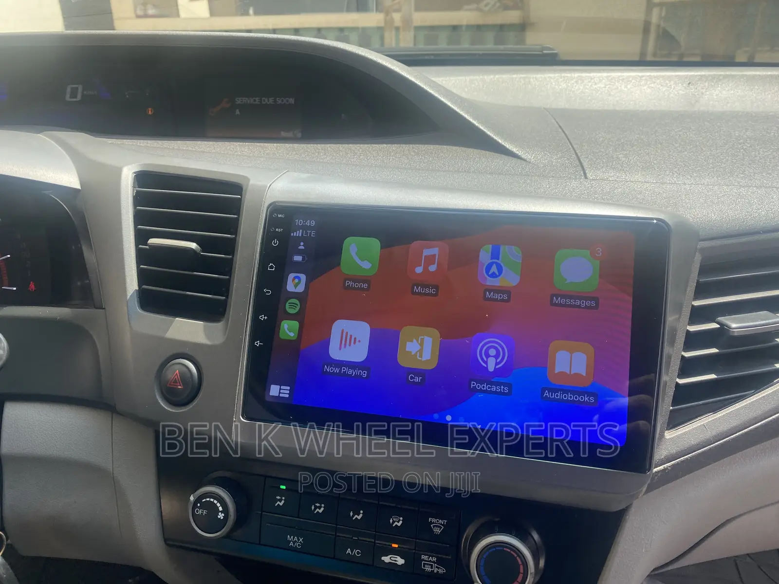 Honda Civic 2012 Android Carplay Screen