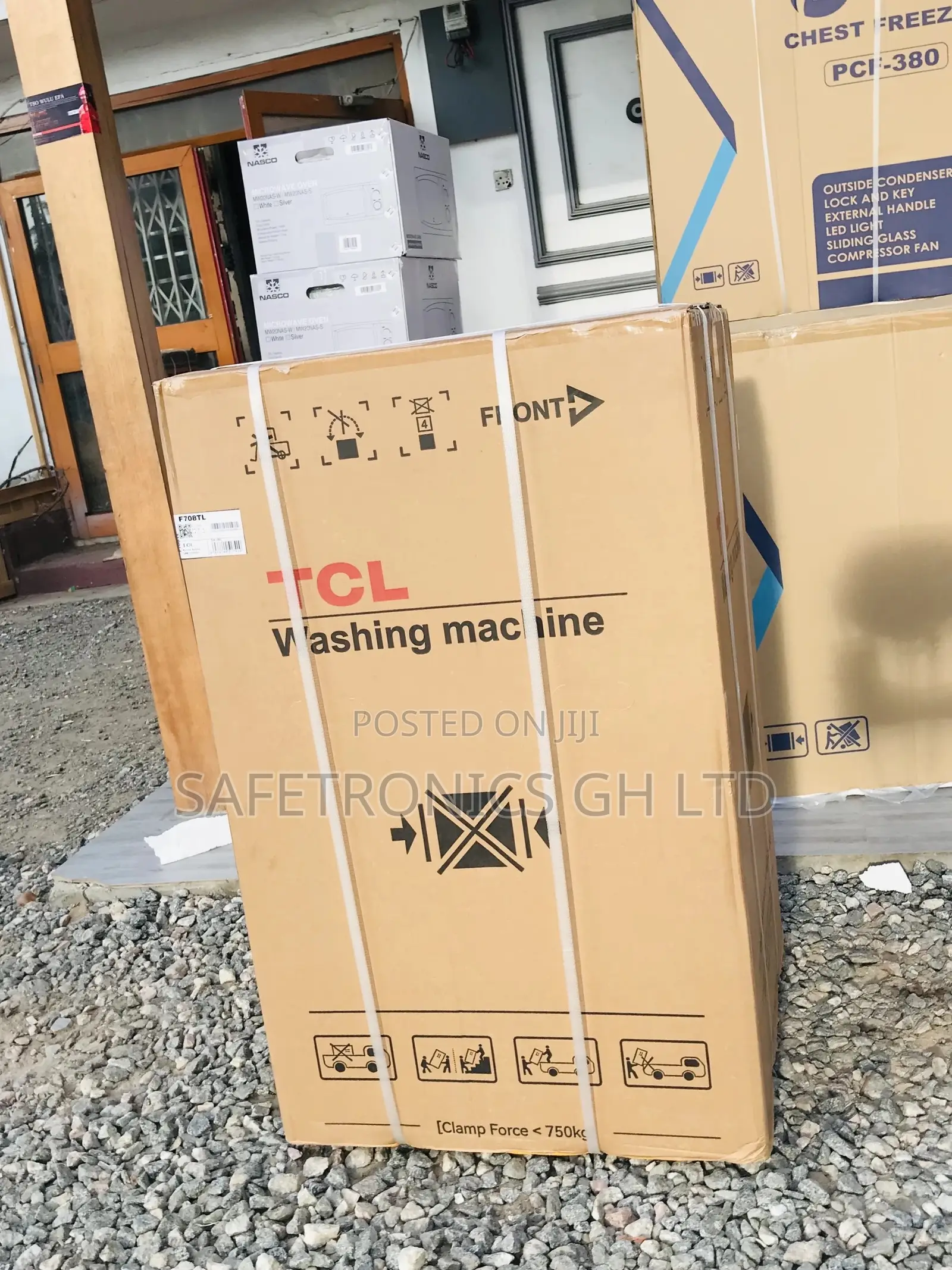 Fullyautomatic Washingmachine Topload 7kg TCL Gray Reliable