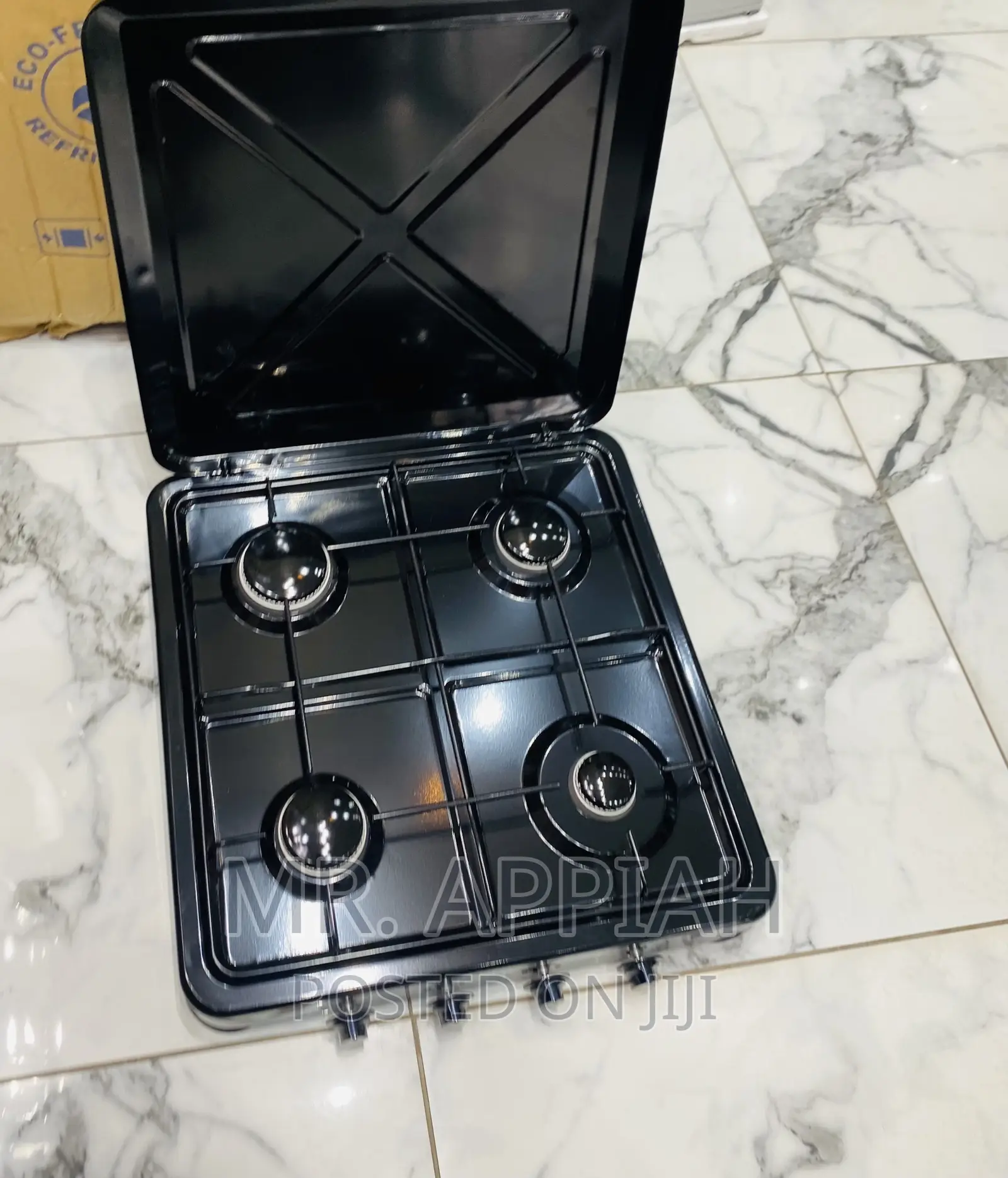 Stainless Steel Yucel 4 Table Top Burner(Black).