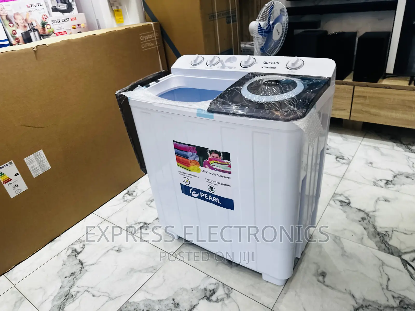 Transparent Lid Cover Washing Machine 12kg Topload Pearl