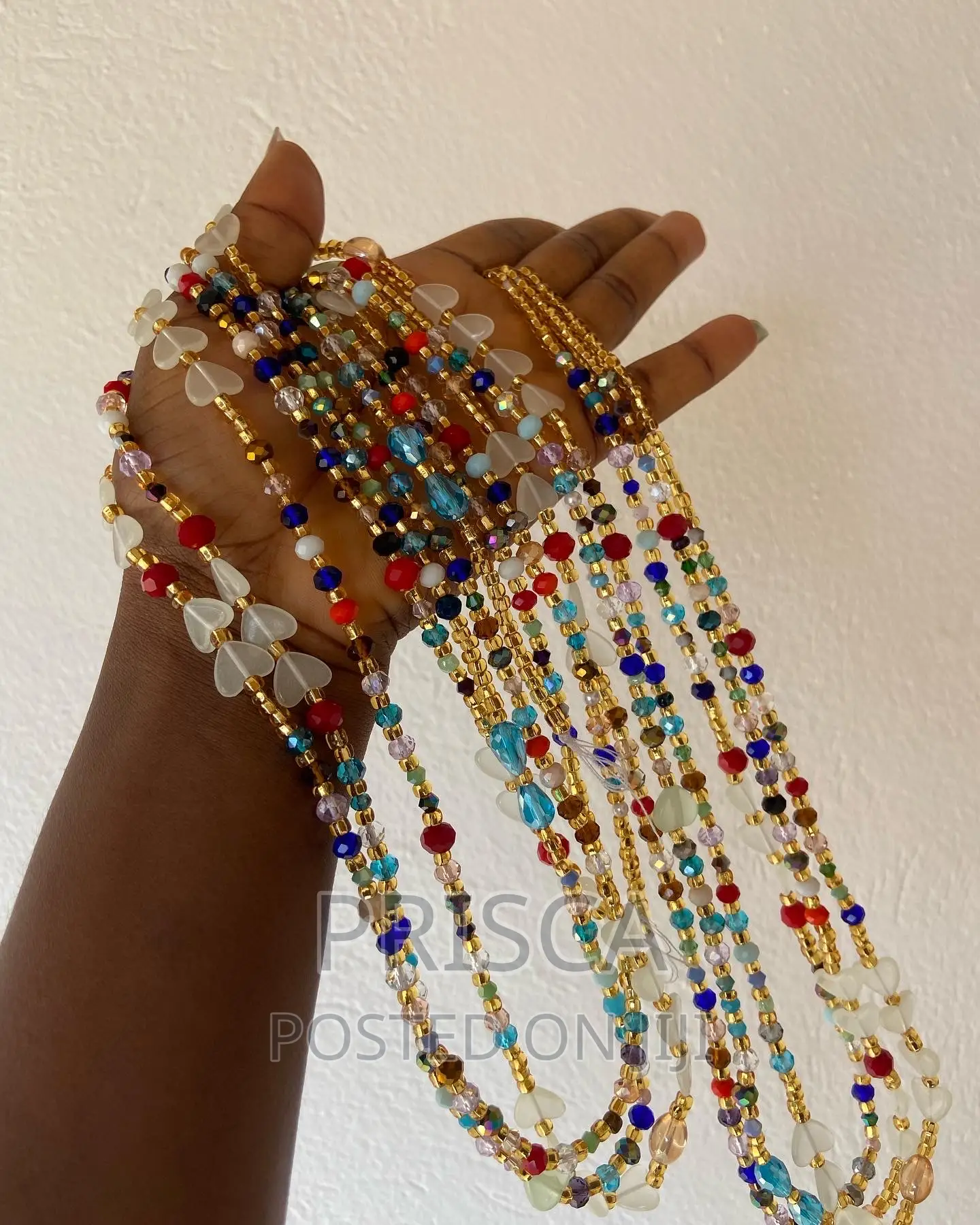 Multicolored Crystal Waistbeads