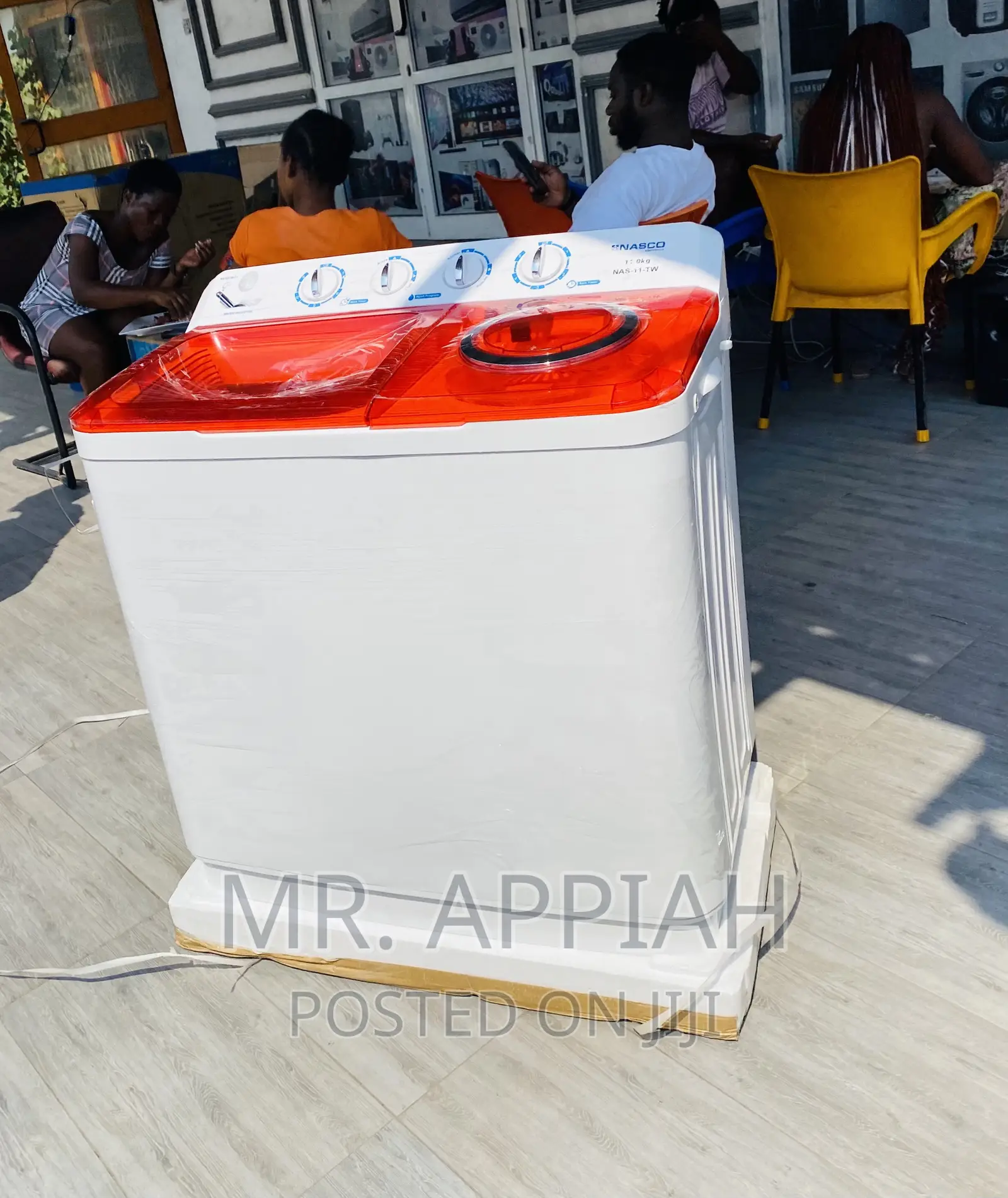 Durable and Affordable Nasco 11kg Top Load Washing Machine.