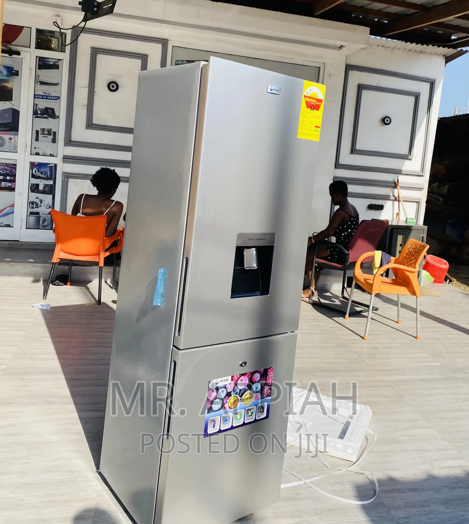 Brand New Pearl Pf-330bwd 2 Door Electric Fridge(Silver).