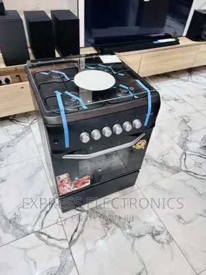 Best Buy for Less Gas Cooker Oven 4burner 50-55 Black Ferre