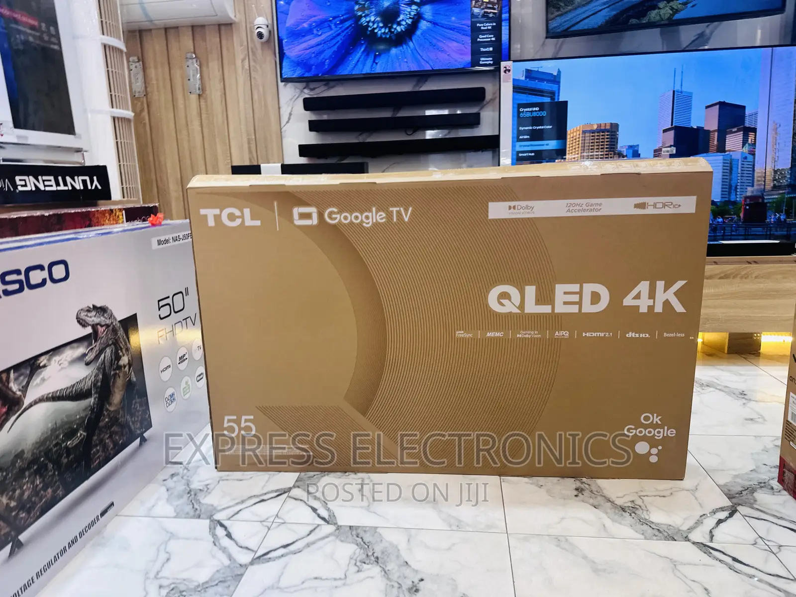 Perfect  Sleek Design UHD QLED Smart Glossy TCL