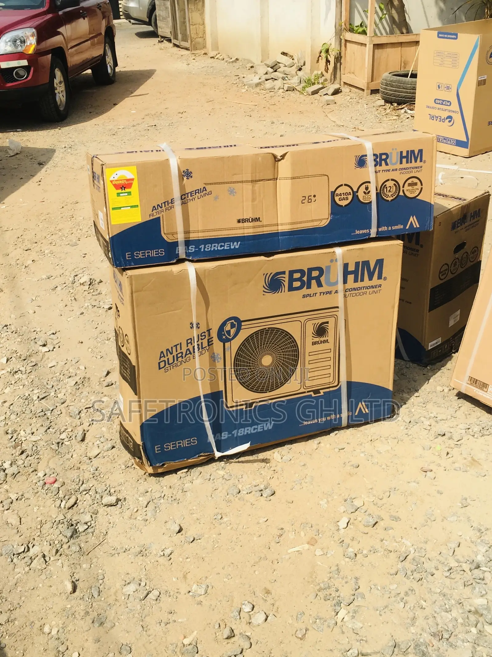 1.5hp Split R410 Gas Bruhm White Reliable Airconditioner