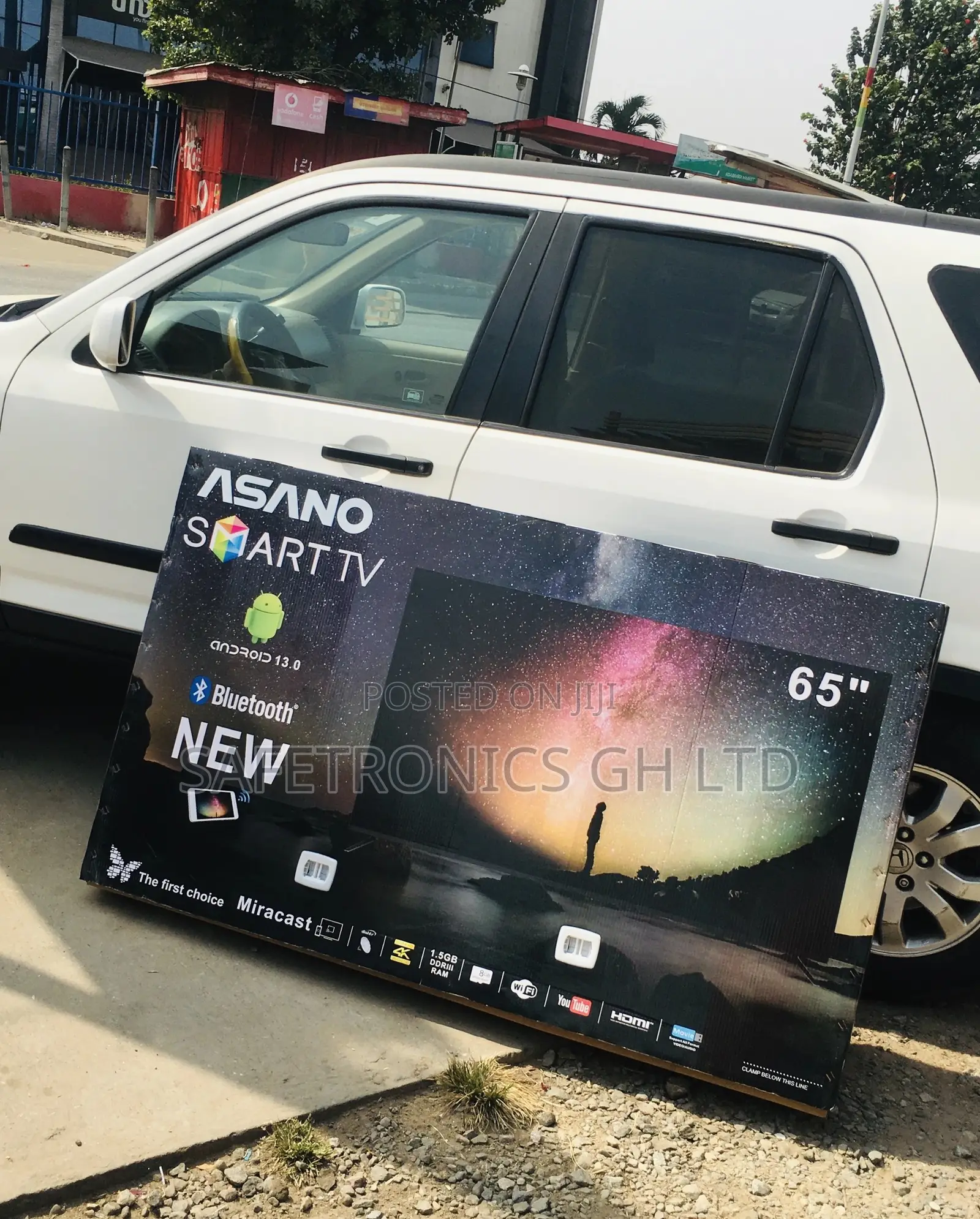 65 Inches Black UHD Asano Electric Glossy LED Smart Tv