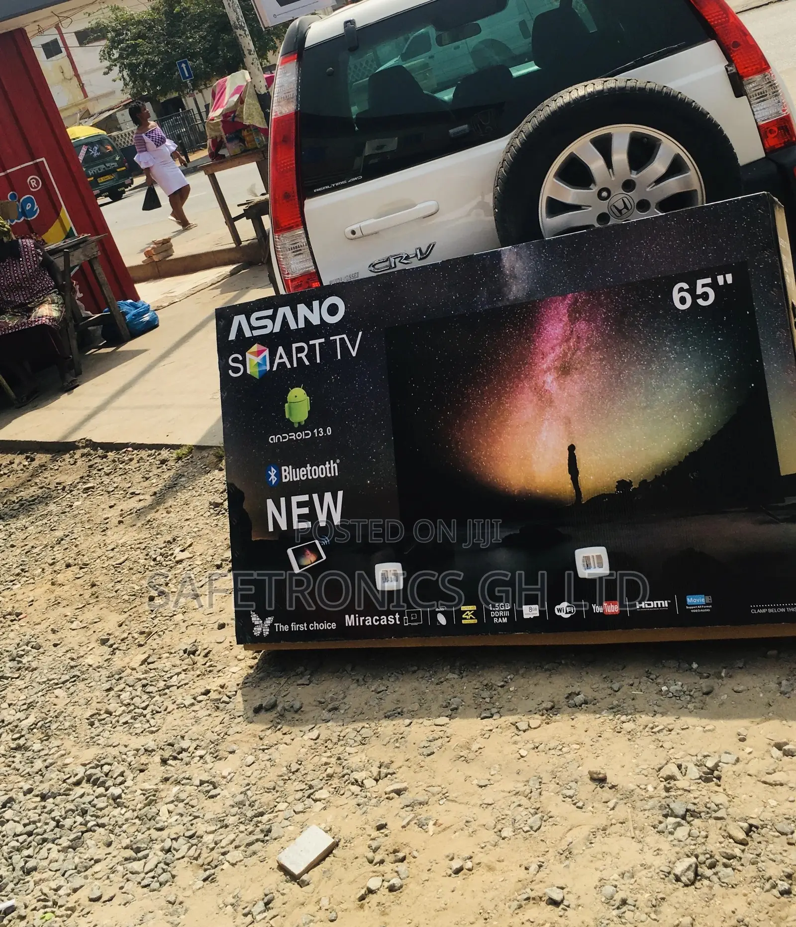 Smart UHD Glossy LED 65 Inches Electric Asano Black Tv