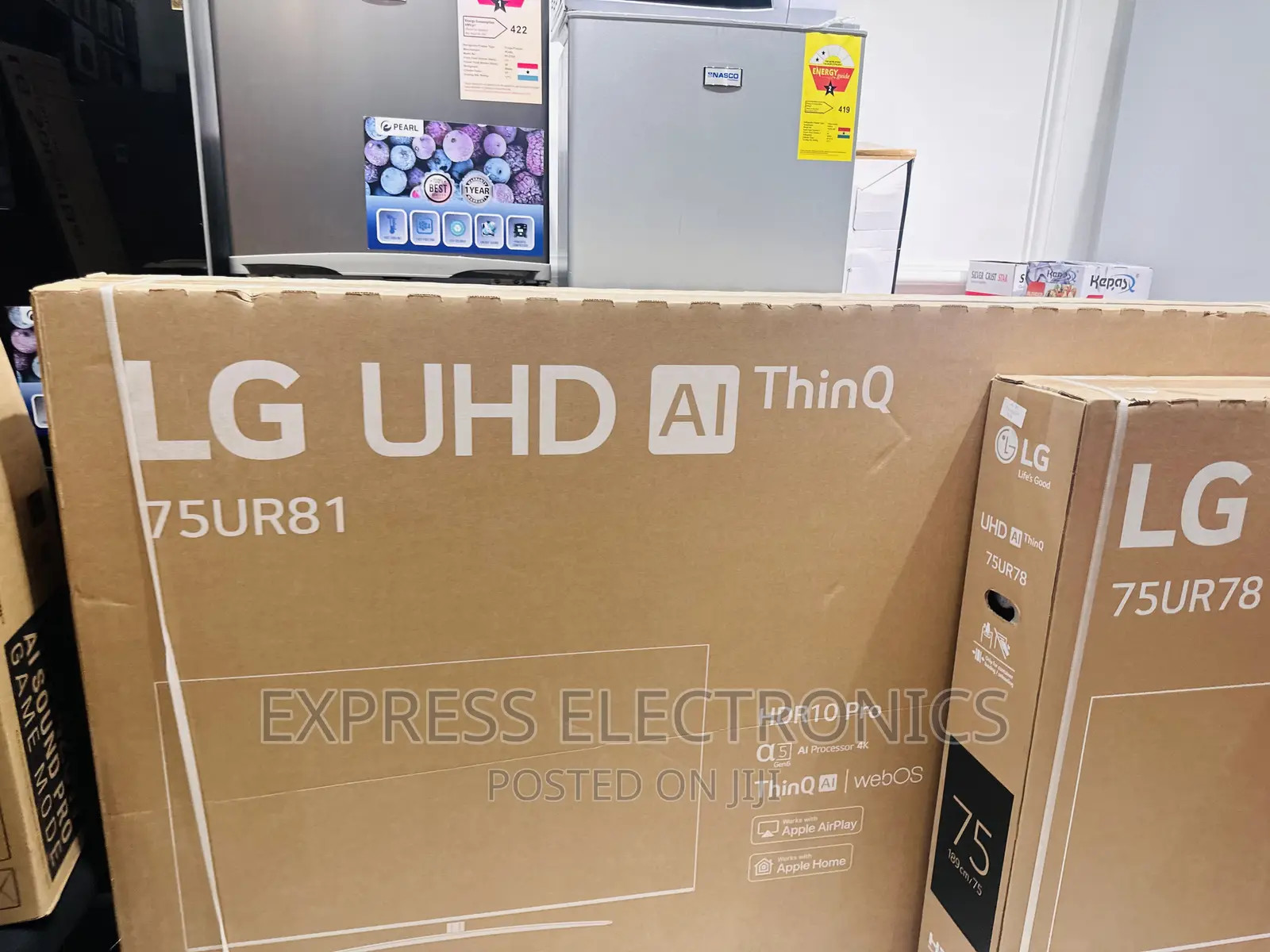 Best and Authentic Sleek Slim UHD Smart LG 75”UQ80