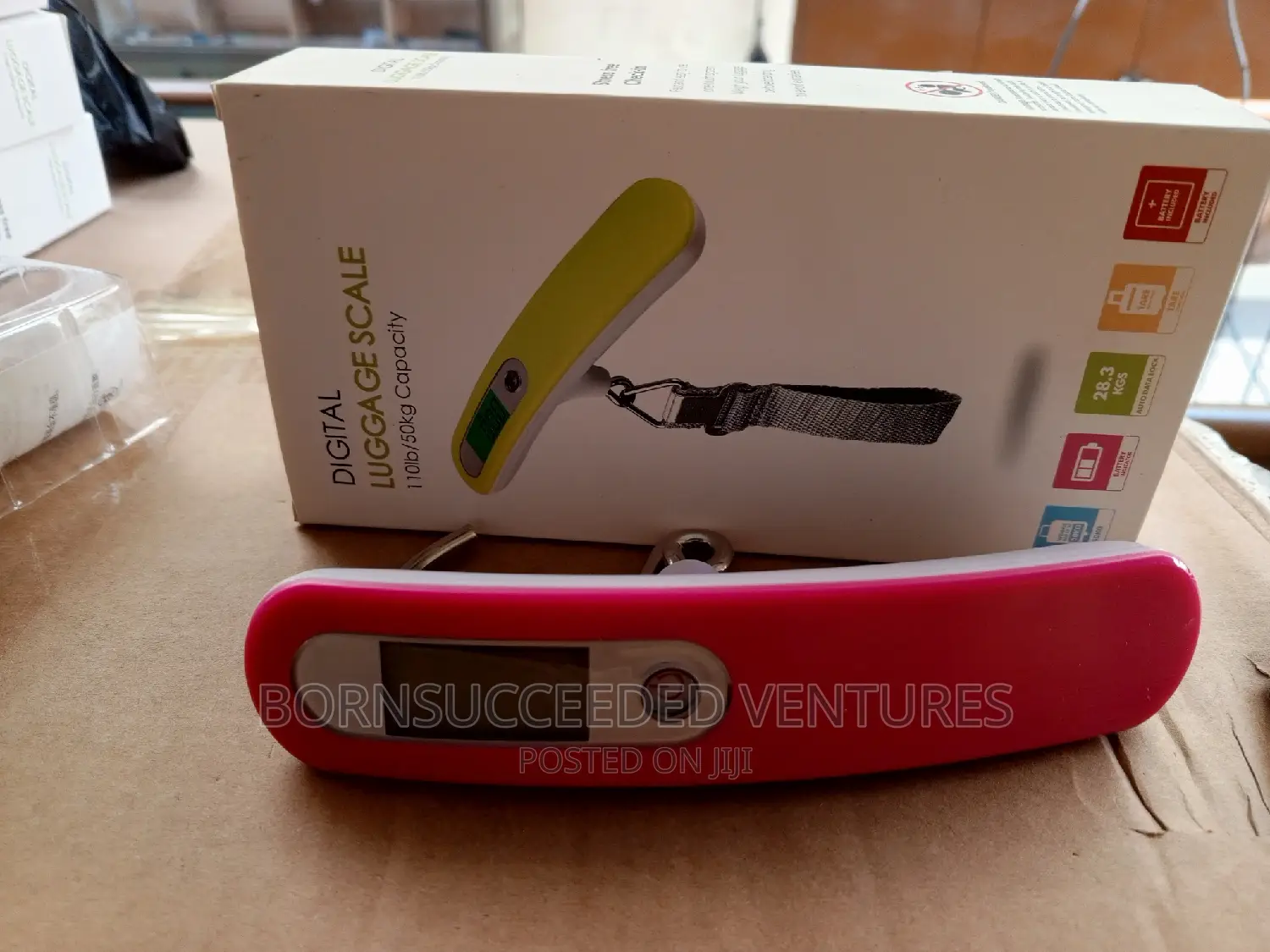 Portable Travel Luggage Fishing Scale 50kg With LCD Backlit