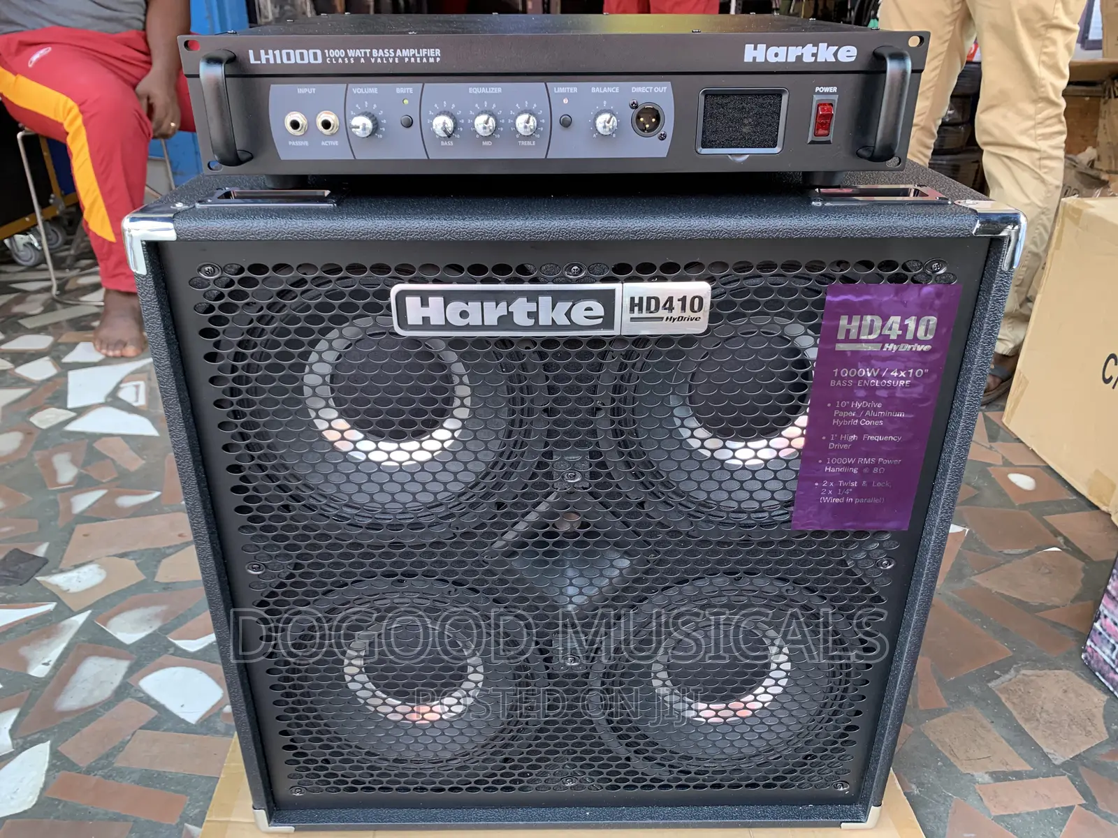 Hartke Hd410-lh1000 1000w Bass Combo(Head And Tail)