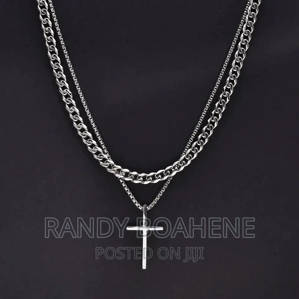 Two Piece Men Crucifix Necklace