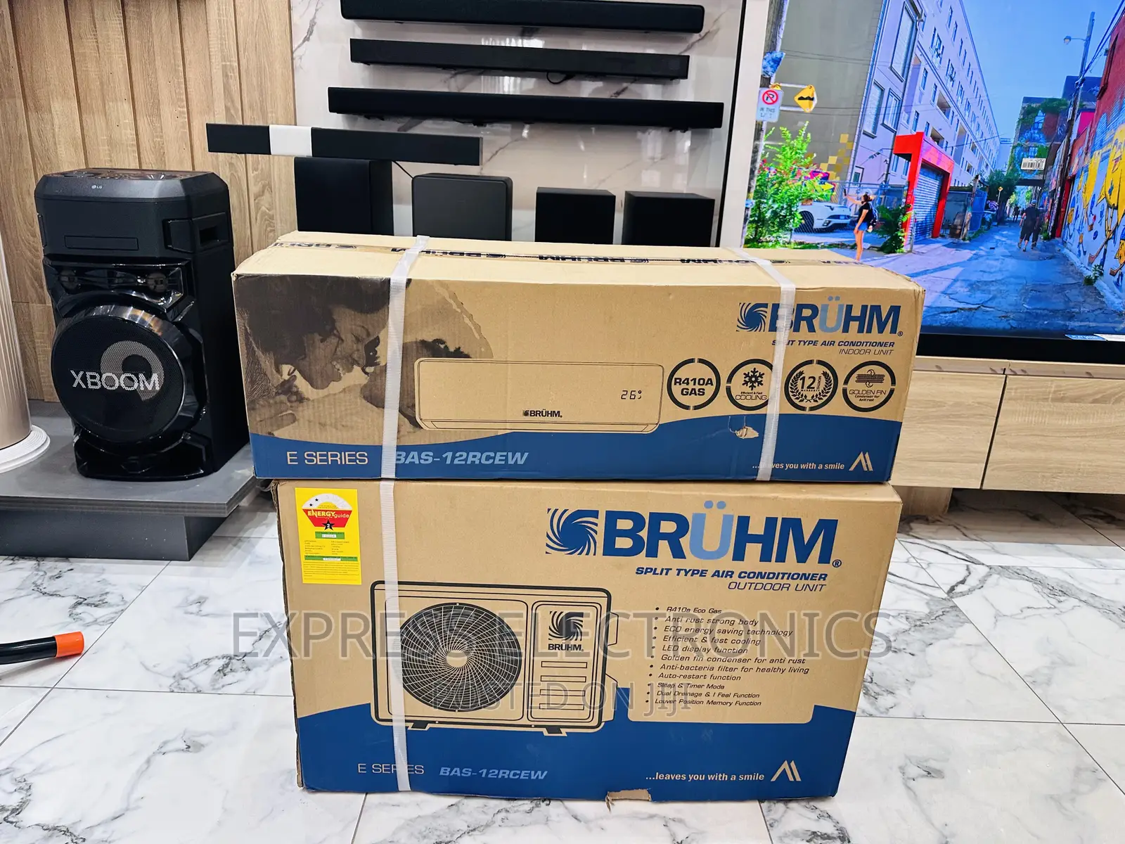 Copper Condenser Split R410 Gas 2.0hp White Best Air Bruhm