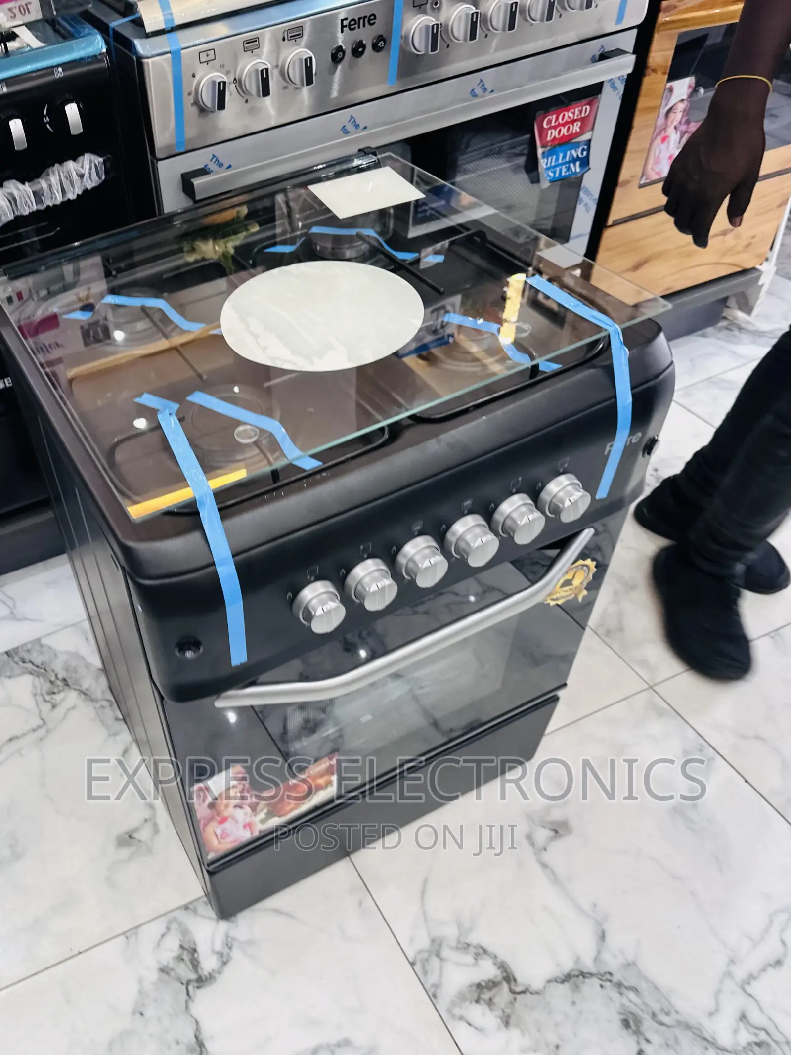 The Best Sleek Design 4burner Gas Cooker Oven Grill 50/55
