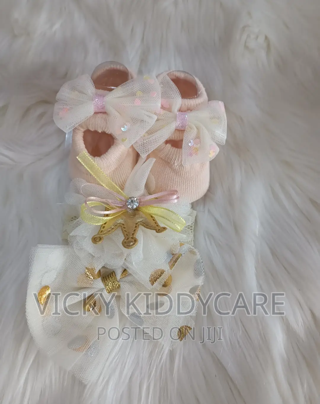 Baby Shoes Socks With Head Band