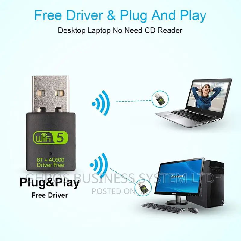 Ubero 5g Wifi and Bluetooth USB Adapter
