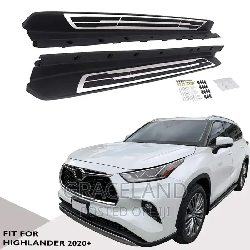2 Set of Toyota Highlander Running Board Fit L-Le-Xle-Xse