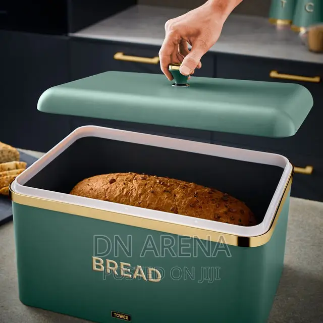 Tower Bread Bin With Cannisters