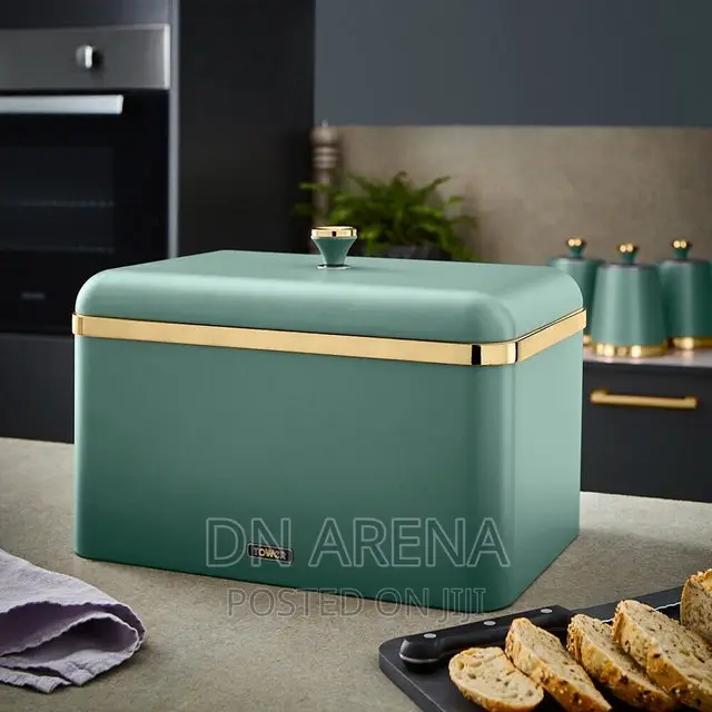 Tower Bread Bin With Cannisters