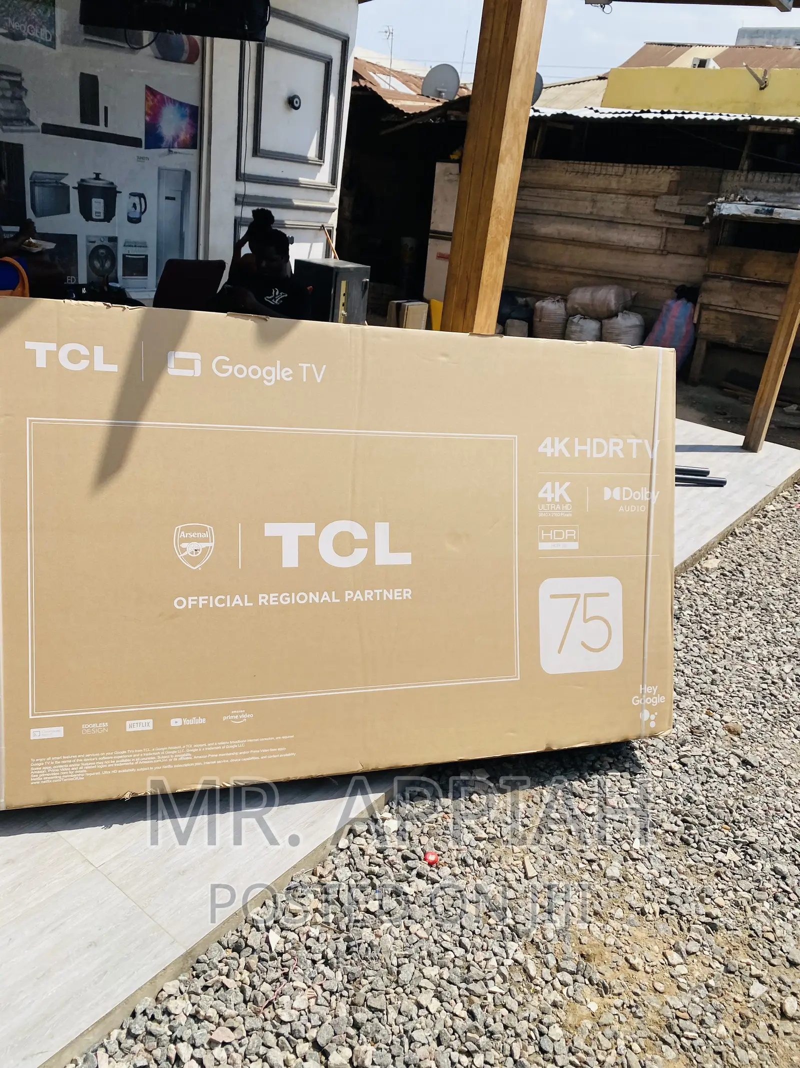 Authentic TCL 75p635 75 Inch HDR Google Tv.