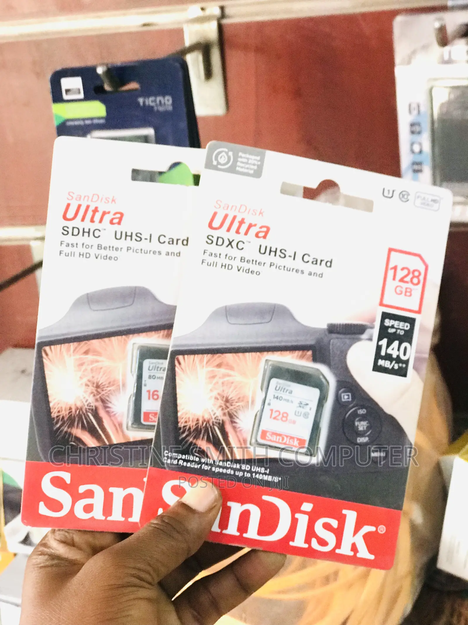 Original 128gb Camera Memory Sandisk
