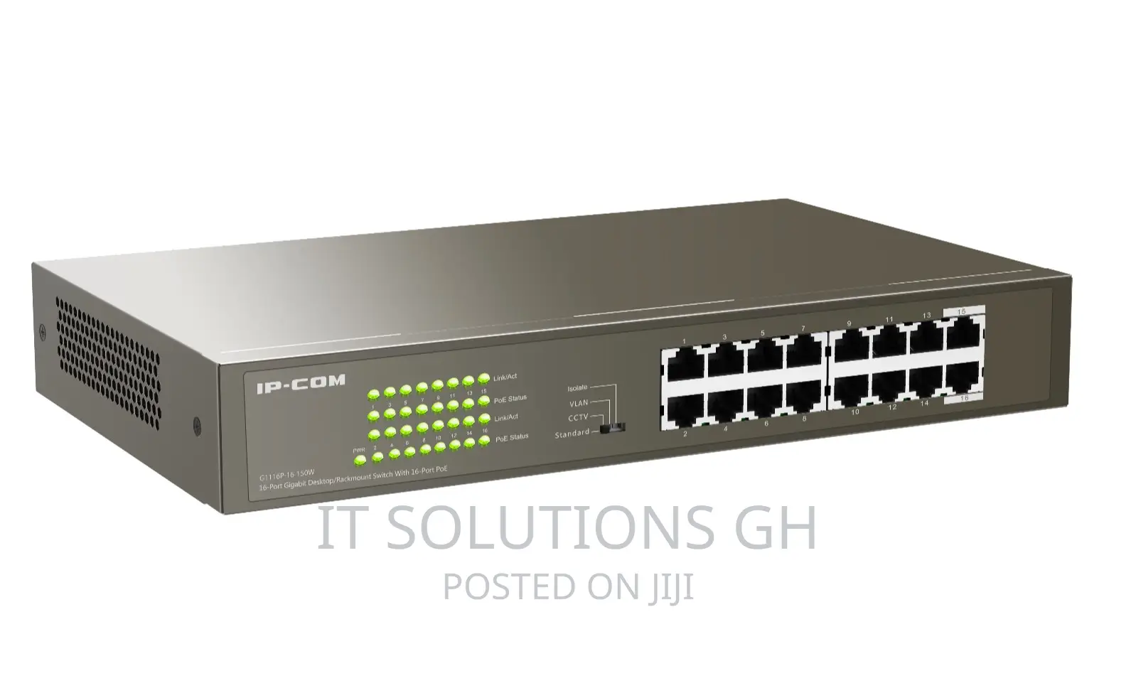 16GE+2SFP Ethernet Unmanaged Switch With 16-Port Poe