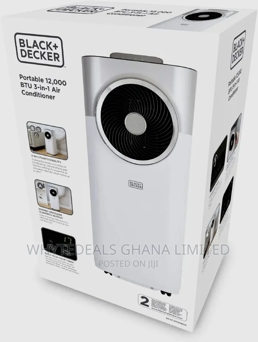 Sweat No More! Black Decker 1.5HP Wi-Fi 12000BTU MOBILE AC