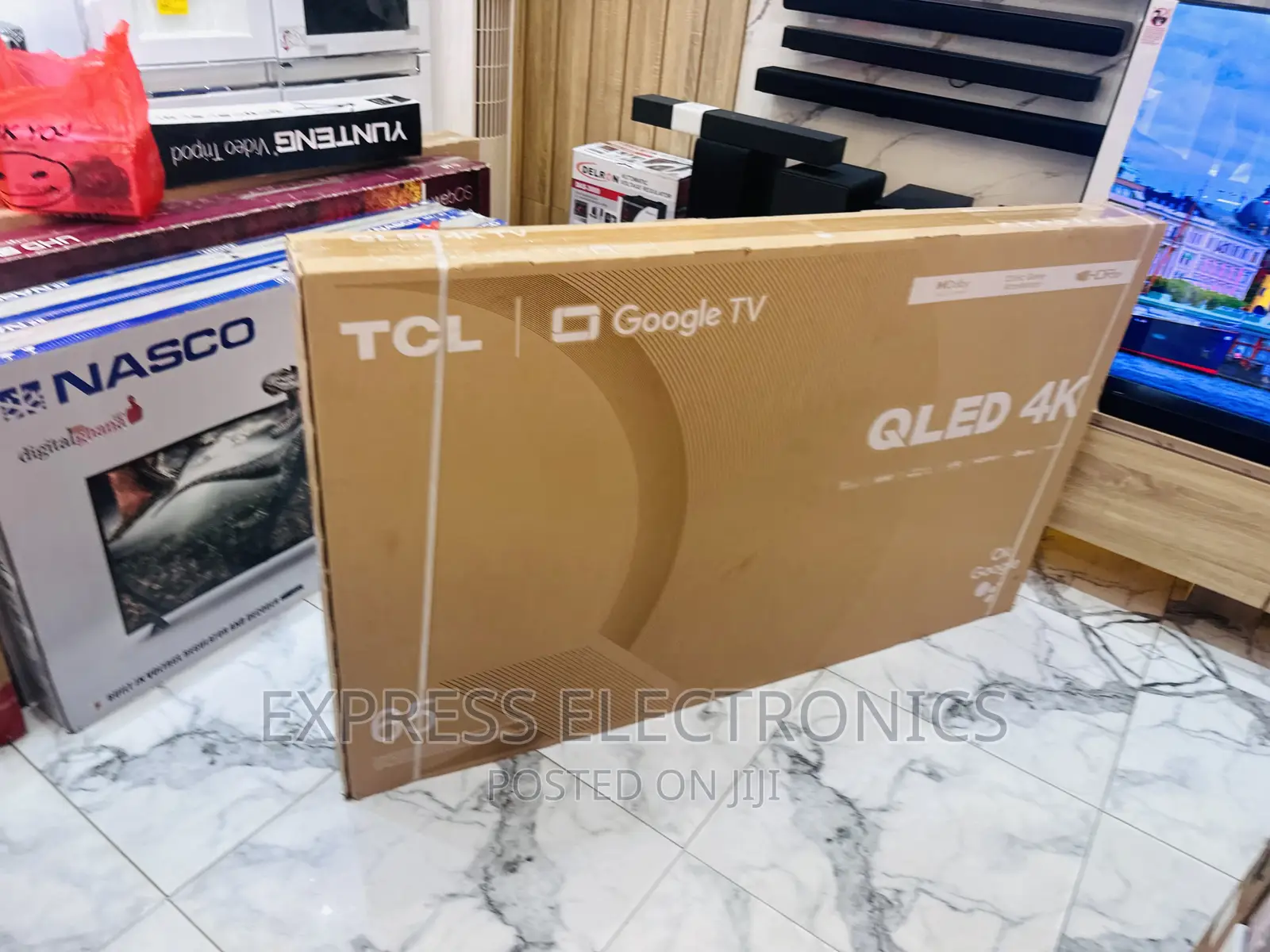 65C645 UHD Smart Glossy QLED Black Slim Sleek TCL Tv 